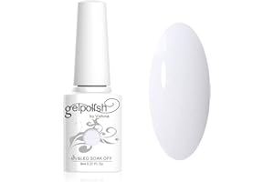 Vishine Vernis à ongles 8ml Semi-permanent GelPolish Soak-off UV LED Manucure Vernis Gels Blanc #1433