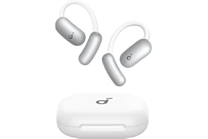 Anker soundcore AeroFit 2, Öppna Hörlurar, Justerbara Öronkrokar | Hi-Res trådlöst ljud, rik bas, 42T speltid, Bluetooth 5.4, trådlös laddning, IP55, AI-klara samtal, tät passform