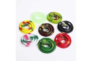 YKKJ 8 pcs modèle de Cobra en Caoutchouc, modèle de Serpent simulé, Farce Animale, pour Halloween, Jour du Poisson d'avril, Accessoires effrayants, Enfants, Jardin, fête, Astuce effrayante.