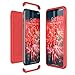 Produktbild CE-Link Kompatibel mit iPhone XS MAX Hülle Hardcase 3 in 1 Handyhülle 360 Grad Schutz Ultra Dünn Slim Hard Full Body Case Cover Backcover Schutzhülle Anti-Kratzer Bumper - Rot