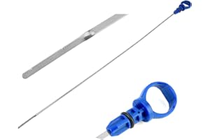 VEQENMOT Jauge de Niveau d'Huile Moteur - Compatible for Peugeot 206 307 406 Compatible for Citroën Xsara C4 C5 Picasso Berlingo 2.0 HDI - Référence OE 117461/1174.61