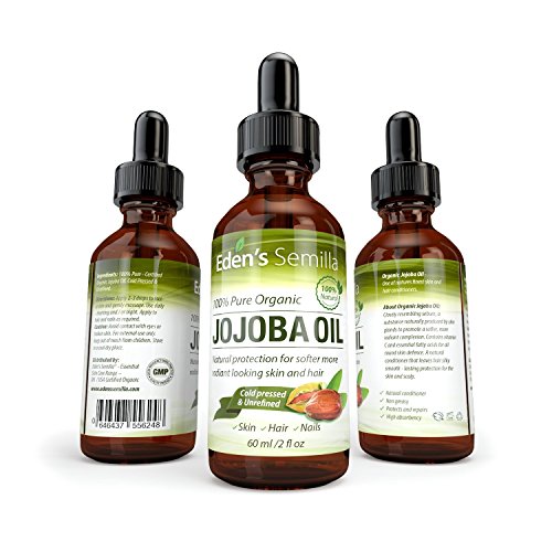 Jojobaöl – 60ml – 100% ORGANISCH zertifiziert – Bester natürlicher Öl-Feuchtigkeitsspender für strahlende Haut, seidenweiche Haare und starke Nägel – Ideal für empfindliche Haut – Rundum Schutz Tag & Nacht – Kaltgepresst & Unraffiniert - 2