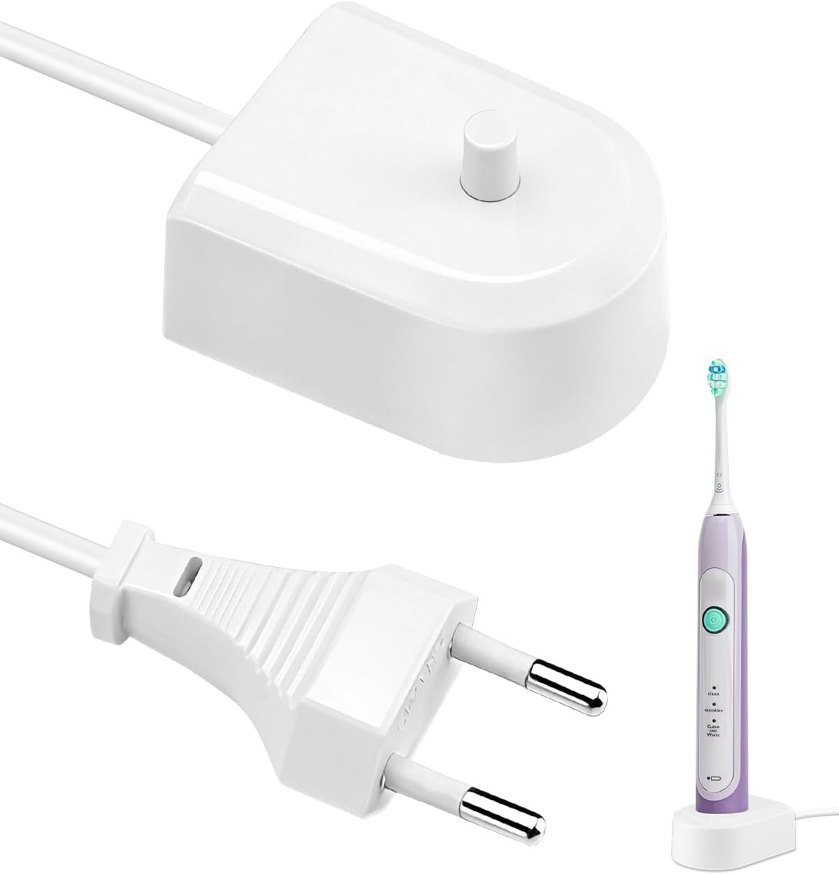 Cargador Cepillo Electrico para Philips Sonicare, Compatible con Philips HX6511 HX6512 HX6530 HX6710 HX6750 HX6780 HX6910 HX6930 HX8000 HX9000 Cargador Inductivo Adaptador de Repuesto Impermeable IPX7