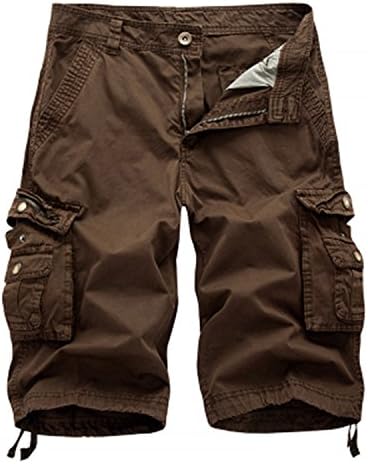 HCIUUI Shorts Men 2018 Summer Army Military Tactical Homme Shorts Casual Solid Multi-Pocket Male Cargo Shorts Plus Size Coffer 32
