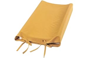 KERDEJAR Changing Mat,Soft Reusable Changing Pad Cover Breathable Infant Changing Table Sheets Liner Cover Baby Nursery Supplies Yellow