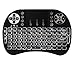 Price comparison product image Mini 2.4G Touchpad Remote Control Fit for Wireless Keyboard i8 Air Mouse, for Google Android TV BOX X92 Z4 T96 PC PS3 Gamepad (Black)