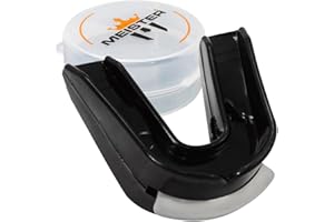 Meister formbarer Ober- Unterkiefer MMA & Sport Mundschutz mit Tasche - Schwarz