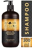 Argan DeLuxe Shampooing à l'Huile d'Argan, 300ml, Soins des Cheveux Premium