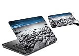 meSleep Pebbles Laptop Skin And Mouse Pad RS.219 (69.00% Off) - Amazon