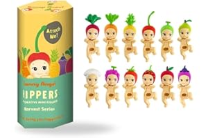 AMBIZION Sonny Angel Frutta Harvest Hippers Serie Kawaii, Mini figure Anime Ornamenti per telefono, scrivania e computer, Sonny Angels Frutta Random, 1 Statuetta angelo con adesivo per ornamento, regalo ideale