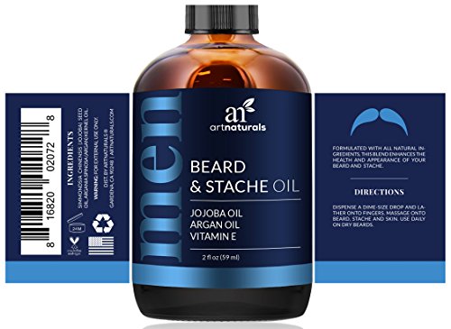 ArtNaturals Reines Bartöl und Pflege Conditioner – 60 ml – mit Jojoba & Arganöl – Geruchsneutral - 3