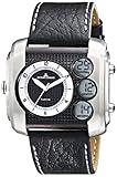 Jacques Lemans Herren-Armbanduhr XL Madrid Analog - Digital Quarz Leder 1-1780C