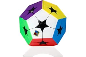 FunnyGoo MoYu Cubing Classroom Mofang jiaoshi Meilong 2x2 12 Superficie Megaminx Dodecaedro 2x2 Gigaminx megaminx Cube, con un Soporte de Cubo