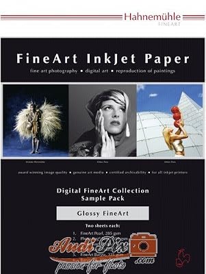 Hahnemühle 10640308 Digital Fine Art Sample Pack, brillance, glossy, 210 x 297 mm