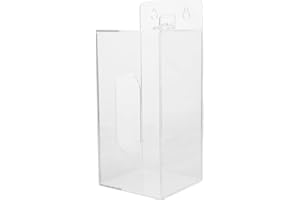 HEALEVED Boîte distributeur de masque en acrylique et support de gants – Rangement mural pour gants jetables et masques, organiseur transparent pour la maison, le bureau et l'utilisation médicale