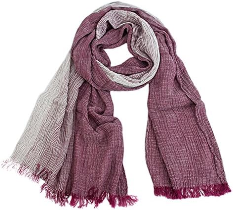 TOPSTORE01 Men's Scarf Wraps Winter Scarves Warm 100% Cotton Gentleman Fashion Accessories (Wine)