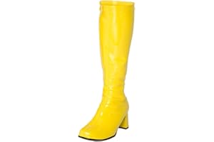 THE FOOTWEAR Ladies Womens Fancy Dress Party Go Go Boots 60s 70s Retro Size 3 4 5 6 7 8 9 10 11 12 Various Designs