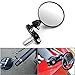 Motorcycle Chrome Plated Billet Aluminum Outside Rearview Side View Mirrors Multi Angle Adjustable Blindsight Rearview Handle Bar End Convex Universal Fit For Ducati Monster 796 848 1198