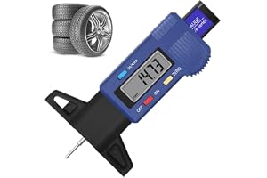 Däckmönstermått Digital däckdjupsmätare 0-25,4 mm Däckmönsterdjupmätverktyg för bilar Lastbilar Motor
