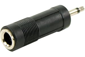 Plugger, adaptateur simple fiche Jack femelle mono 6.35mm vers fiche mini Jack mâle mono 3.5mm. Permet de brancher tous types d’appareils audio. Gamme Easy adoptée par les professionnels de l'audio.