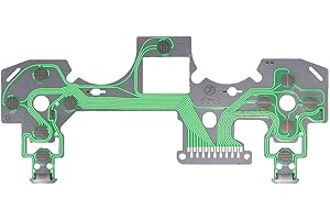 YuYue 2 x Tasten Ribbon Circuit Board Kompatibel mit PS4 Dualshock 4 Pro Slim Controller Leitfähige Folie Keypad Flexkabel PCB Grün (JDS-050)