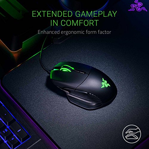 Razer Basilisk - Rat  n ergon  mico para Juegos FPS  gatillo de PPP extra  ble para un Ajuste de sensibilidad Temporal  switches mec  nicos Razer  Sensor   ptico 5G de 16 000 PPP Reales y RGB Chroma