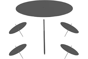 ‎FOX·BUNNY Adventskranz Kerzenhalter, 8cm Schwarz Adventskerzenhalter Metall Kerzenleuchter 4 Stück, für Adventskranz Weihnachten Kerzenteller Mit Dorn