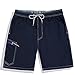 Produktbild Westtreg Men Summer Clothing Quick Dry Beach Shorts Striped Swimwears Lovers Boardshorts Couples Surf Board Shorts,Dark Blue,XXL