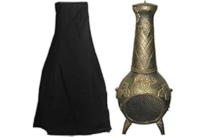 Excerando Feuerstelle Abdeckung - Prämie Abdeckungen für terrassenofen mit haltbarem wasserdichtem 190T Polyester Material, Terrassenofen Abdeckung UV-Schutz