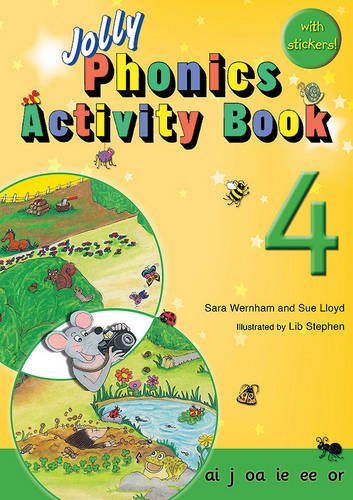 JOLLY PHONICS 4 ACTIVITY BOOK: In Precursive Letters (British English edition): Vol 4 (Jolly Phonics: Activity Book)