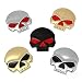 Produktbild mark8shop Metall 3D Skelett Skull Emblem Aufkleber Emblem LKW-Motorrad Auto Aufkleber