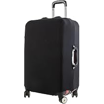 Housse De Valise élastique Hongmo - Protection Anti-rayures, Poussière Et Pluie, Pour Bagages 22-28 Pouces, Noir