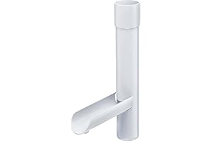 INEFA Colector de Lluvia para bajante, PVC DN 50 Blanco Tapa de Agua para bajante, Accesorios para canalones,Made in Germany INEFA