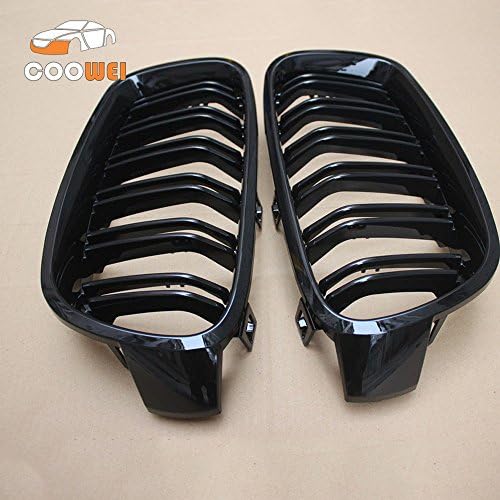 1 Pair F30 Front Grill M3 look F31 Kidney Black Replacement Grille For F30 F31 2012+ 320i 325i 328i 335i Gloss Black