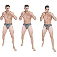 PLAYFITZ Tokyo Gym Supporter for Men, Sports Underwear for Men for Workout in Gym Stretchable Cotton, Men's Cotton Briefs Moisture Wicking Supporter for Cricket, Running, Gym Quick Dry, (Black)