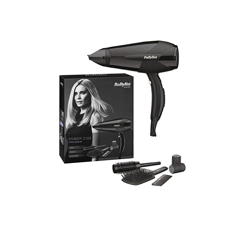 BaByliss-Power-2100-Professional-Lightweight-Styling-Electric-Hair-Dryer-Hairdryer-2100W-Black BaByliss® Power 2100 Professional Lightweight Styling Electric Hair Dryer Hairdryer 2100W Black