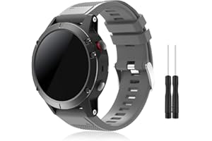 TOPsic Bracelet Fenix 5/Fenix 5 Plus, Bracelet de Montre 22mm Bande Remplacement en Silicone pour Fenix 5/5 Plus/Fenix 6/6 Pro/Fenix 7/Fenix 7 Solar/Approach S60/Quatix 5/Forerunner 935/945/Instinct