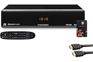 HDME Thomson - Receptor de TV Satélite HD + Tarjeta de acceso TNTSAT V6 + Cable HDMI