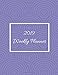Produktbild 2019 Weekly Planner: Portable Daily, Weekly, Monthly - 365 Day Calendar Planner and Organizer - January 2019 to December 2019 - Pretty Purple Spiral Circle Pattern