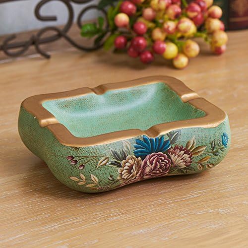 qwer American rural idyll ceramic ashtray ornaments creative home living room smoking cylinder furnished decoration ,11560 Palace Bird Ashtray