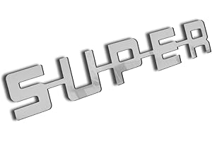 ARDILLION INSCRIPTION" SUPER" STAINLESS STEEL METAL BADGE DECORATION S C A N I A TRUCK ALL SERIES UNIQUE LORRY CUSTOM TUNING