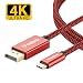 Produktbild Veelink USB C zu DisplayPort-Kabel, 4 K @ 60 Hz, 2M, USB C zu DP-Kabel, Thunderbolt 3-Port kompatibel für MacBook Pro, Dell XPS 13/15