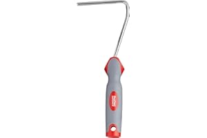 Rama do mini wałka malarskiego ProDec Advance Soft Grip 4" kompatybilna ze wszystkimi mini wałkami malarskimi - długość 10 cali, uniwersalny chromowany drążek wciskany o średnicy 6 mm