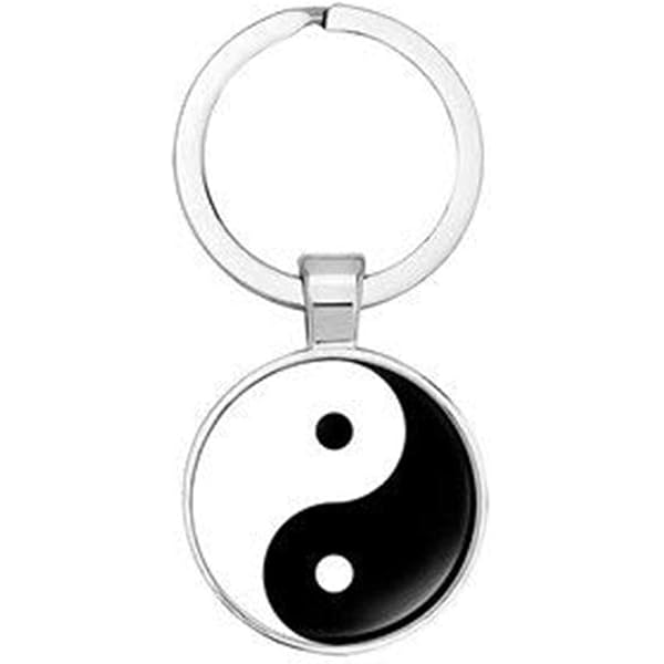 Yin Yang Holz Schlüsselanhänger Handgefertigt – Braun, Aus Nachhaltigem Holz, Symbolisiert Balance & Harmonie | Geschenk Für Frauen, Männer, Teens