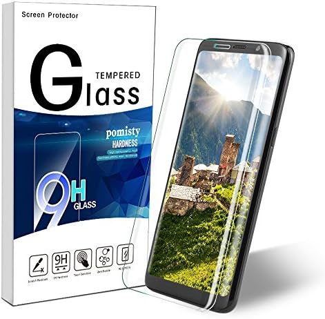 Galaxy S8 Screen Protector ,Pomisty Samsung S8 Tempered Glass ,Full Coverage S8 Glass Screen Protector for Samsung Galaxy S8