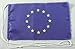 Produktbild Buddel-Bini Europa Flagge Europaflagge EU 15x25 cm Tischflagge in Profi - Qualität Tischfahne Autoflagge Bootsflagge Motorradflagge Mopedflagge
