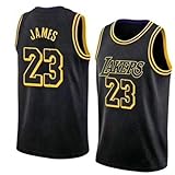  VICTOREM Lebron James #23 Camiseta de Baloncesto para Hombres - NBA Lakers, Nuevo Tela Bordada Camiseta Deportivas de Jersey Swingman (Tamaño: S-XXL)