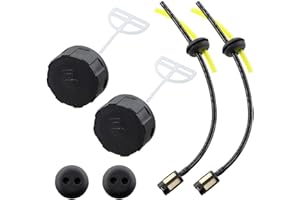 MCHNIC 2 tapas de depósito con manguera de gasolina, filtro de gasolina, juego de filtros para 33 CC, 43 cc, 52 cc, CG330, CG430, CG520, cortacésped, Fuxtec Güde Rotfuchs Zipper Timbertech Brast