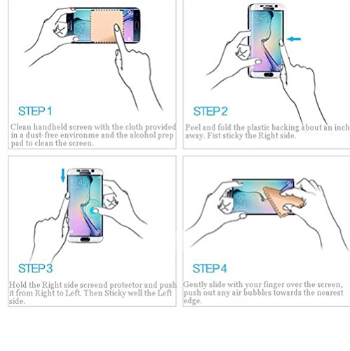 S7 Edge Protectores de Pantalla  Arbalest   Protector Pantalla Cristal Templado Curvo Marco para Samsung Galaxy S7 Edge Oro