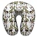 Produktbild ruishandianqi Nackenhörnchen Deers Love Flower Neck Pillow Creative U Type for Travel Camping Cervical Pillows with Resilient Material Seitenschläferkissen